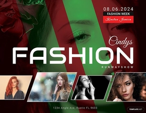 Modern Fashion Show Flyer Template