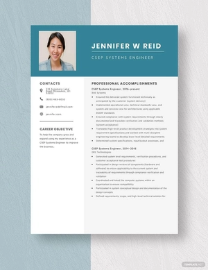 CSEP Systems Engineer Resume
