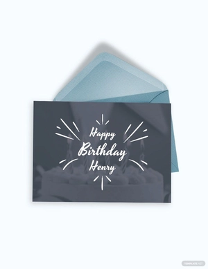 Happy Birthday Greeting Card Template