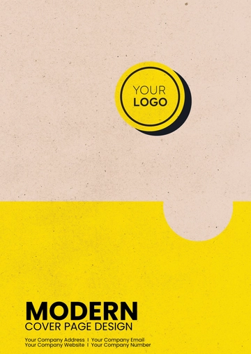 Free Modern Cover Page Design Template to Edit Online