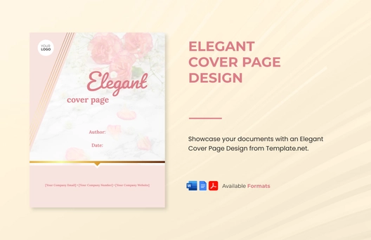 Elegant Cover Page Design