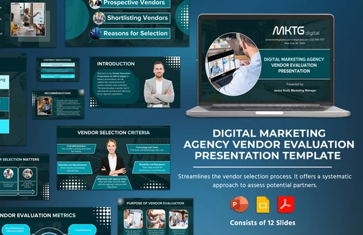 Digital Marketing Agency Vendor Evaluation Presentation Template