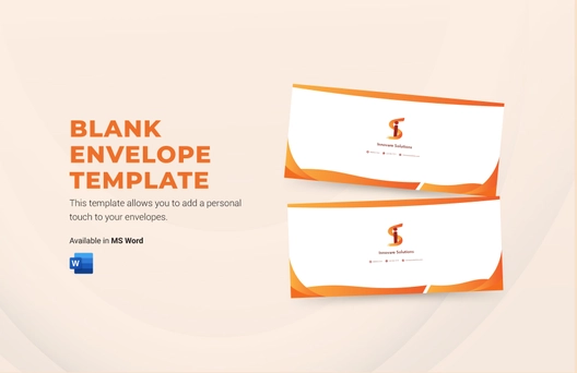 Blank Envelope Template