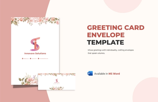 Greeting Card Envelope Template