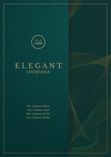 Free Elegant Heading Cover Page Template to Edit Online