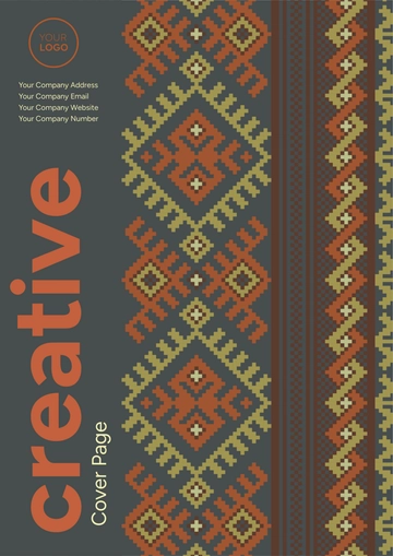 Free Creative Heading Cover Page Template to Edit Online