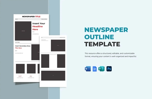 Newspaper Outline Template