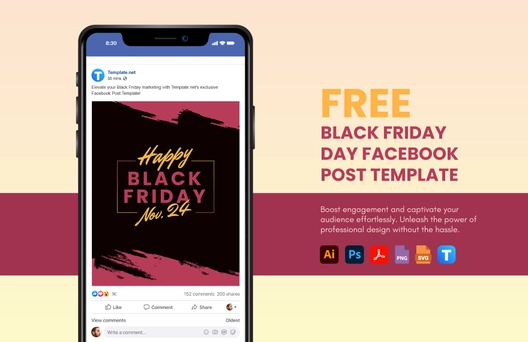 Black Friday Facebook Post Template