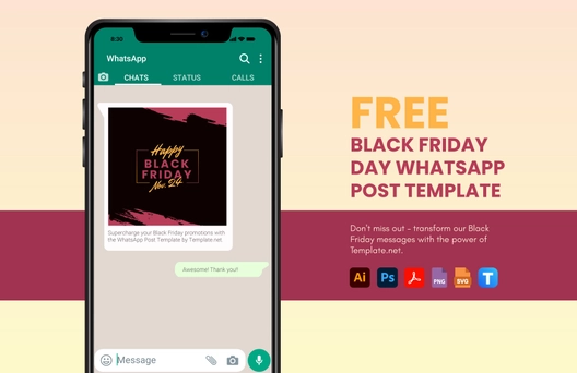 Black Friday WhatsApp Post Template