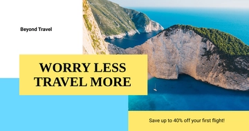 Free Creative Travel Agency Facebook Post Template to Edit Online