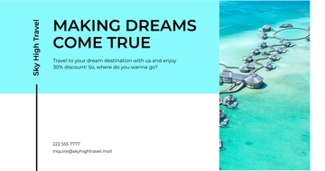 Free Editable Travel Facebook Post Template to Edit Online