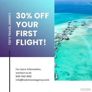 Editable Travel Instagram Post Template