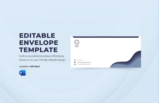 Editable Envelope Template