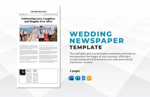 Wedding Newspaper Template