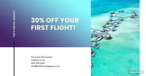 Editable Travel Linkedin Post Template
