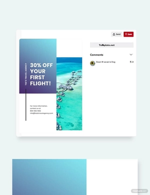 Editable Travel Pinterest Pin Template