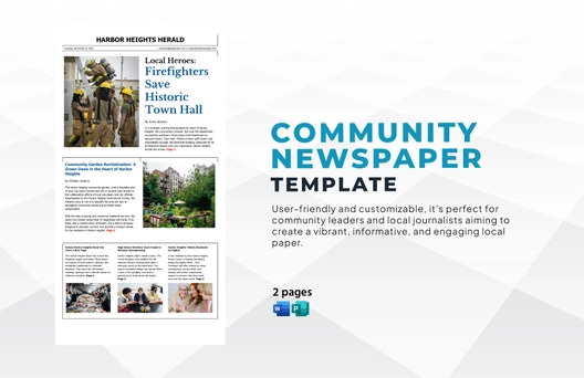 Community Newspaper Template Community Newspaper Template