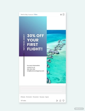 Editable Travel Tumblr Post Template