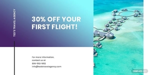 Editable Travel Twitter Post Template