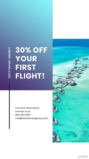 Editable Travel Whatsapp Post Template