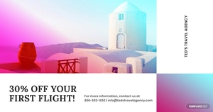 Elegant Travel Facebook Post Template