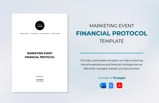 Marketing Event Financial Protocol Template