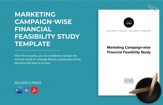 Marketing Campaign-wise Financial Feasibility Study Template