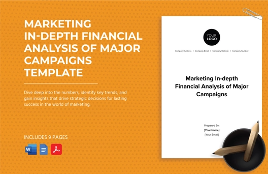 Marketing In-depth Financial Analysis of Major Campaigns Template Marketing In-depth Financial Analysis of Major Campaigns Template
