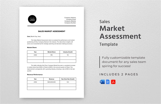 Sales Market Assessment Template