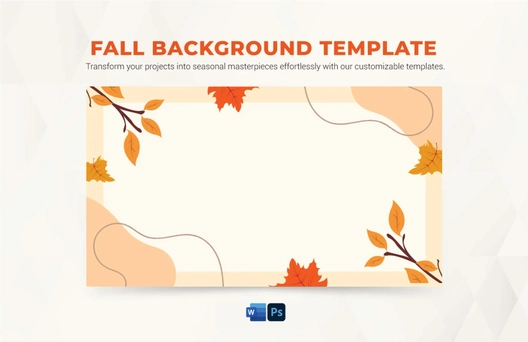 Fall Background Template