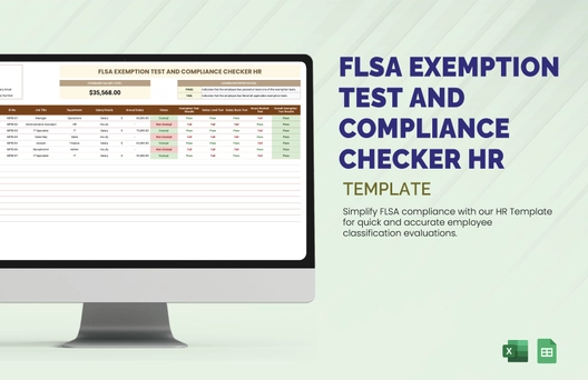 FLSA Exemption Test and Compliance Checker HR Template