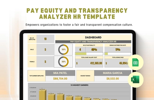 Pay Equity and Transparency Analyzer HR Template