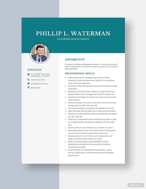 Database Management Resume