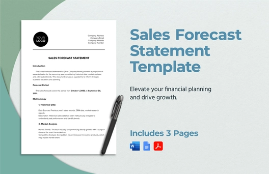 Sales Forecast Statement Template Sales Forecast Statement Template