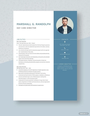 Day Care Director Resume
