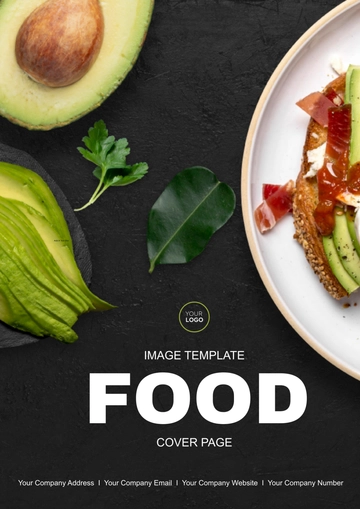 Free Food Cover Page Image Template to Edit Online