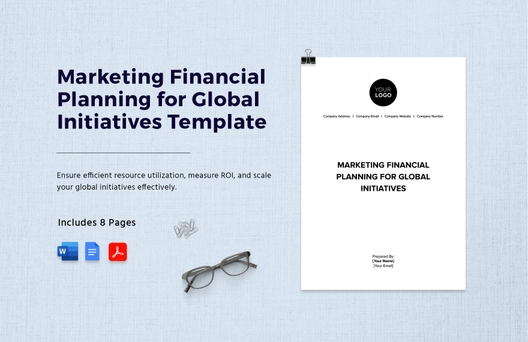 Marketing Financial Planning for Global Initiatives Template