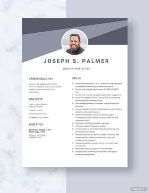 Deputy Fire Chief Resume