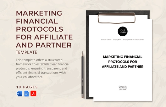 Marketing Financial Protocols for Affiliate and Partner Template