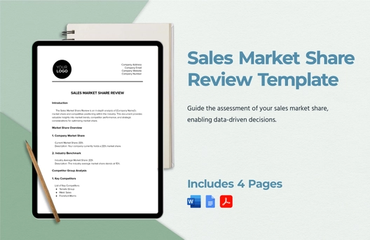 Sales Market Share Review Template