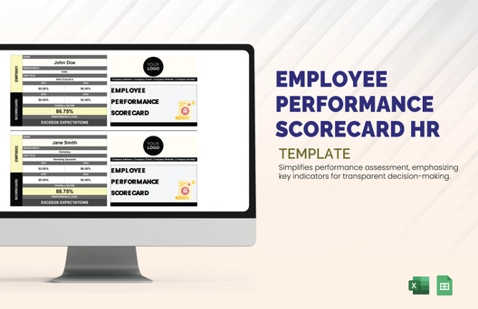 Employee Performance Scorecard HR Template