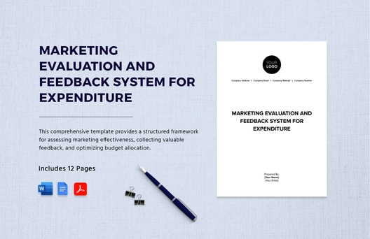 Marketing Evaluation and Feedback System for Expenditure Template