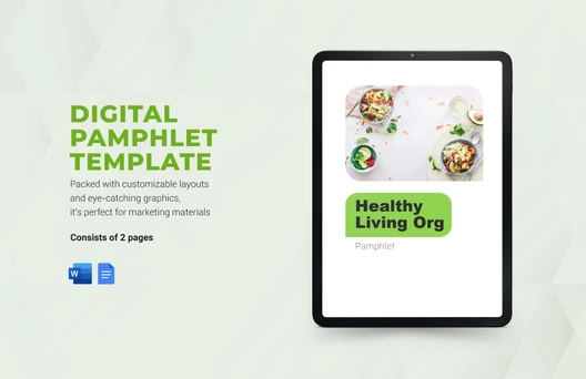 Digital Pamphlet Template
