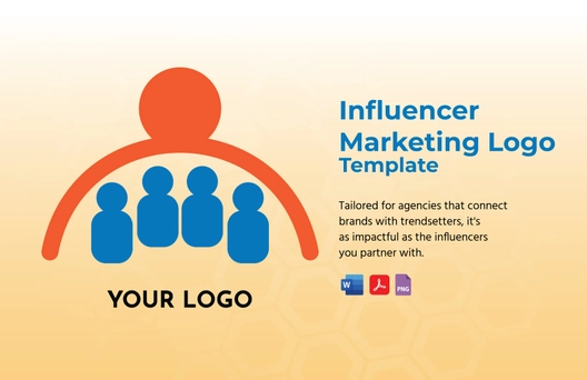 Influencer Marketing Logo Template