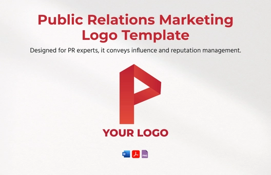 Public Relations Marketing Logo Template