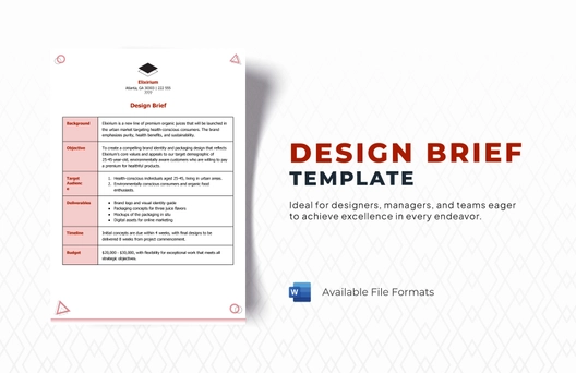 Design Brief Template