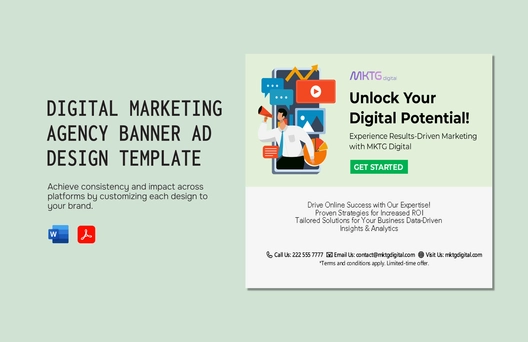 Digital Marketing Agency Banner Ad Design Template