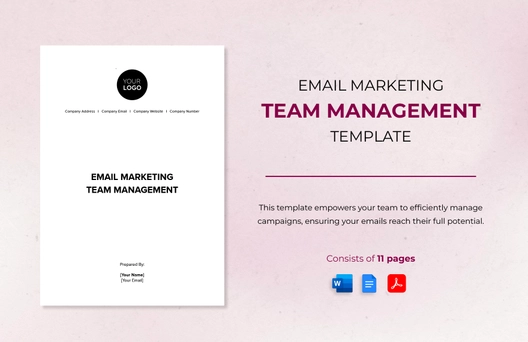 Email Marketing Team Management Template