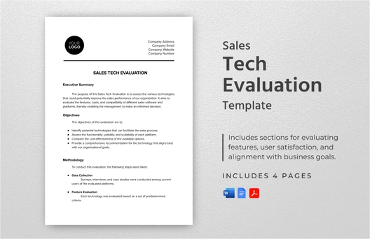 Sales Tech Evaluation Template