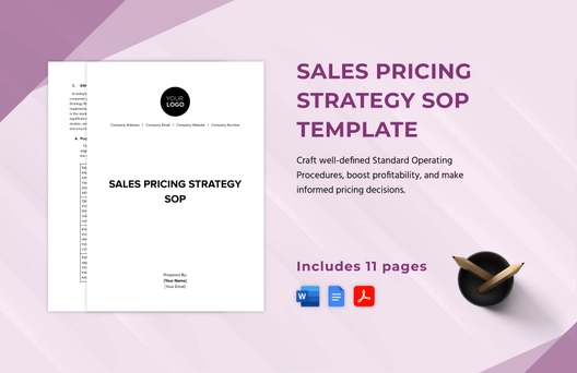 Sales Pricing Strategy SOP Template